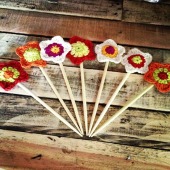 woolhogs crochet flowers